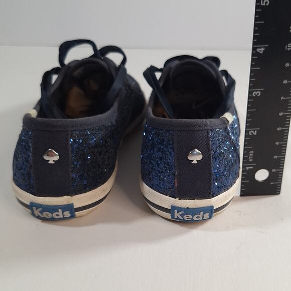 Keds X Kate Spade sz 6 Blue Glitter Women's Sneakers Casual Classic Preppy - Picture 16 of 16